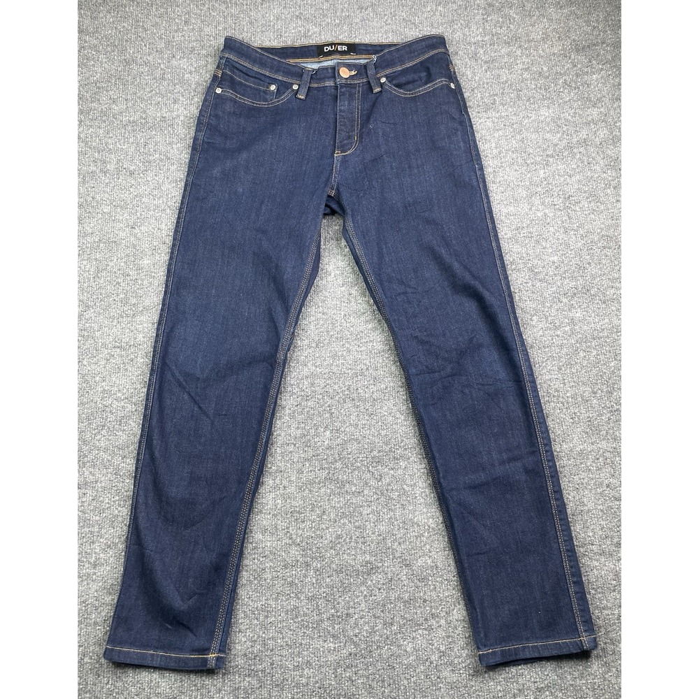 DU/ER‎ L2X Slim Fit Jeans Mens 31x30 Dark Wash Indigo MFLS3002 Denim Pants